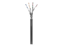goobay - Samlet kabel - SFTP, PiMF - CAT 6 - utendørs, rund, solid - svart