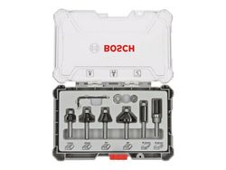 Bosch - Fresekutter - for tre, bløtt tre, løvtre - 6 deler - heksagonal - lengde: 56 mm, 51 mm, 54 mm, 65 mm, 55 mm