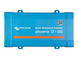 Victron Energy Phoenix 12/500 VE.Direct - DC-AC-omriktare - DC 12 V - 400 Watt - 500 VA - VE.Direct - utgångskontakter: 1 - Europa - blå, RAL 5012