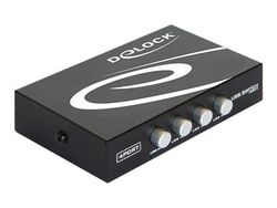 Delock Switch USB 2.0 4 port manual - USB-periferdelesvitsj - 4 x USB 2.0 - stasjonær