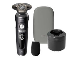 Philips Shaver S9000 Prestige SP9840/32 Parranajokone märkä- ja kuiva-ajoon, Series 9000, Parranajokone kääntyvällä päällä, Harmaa, SH91, 2 vuosi/v...