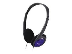 Panasonic RP-HT010E-A - Hodetelefoner - on-ear - kablet - 3,5 mm jakk - blå