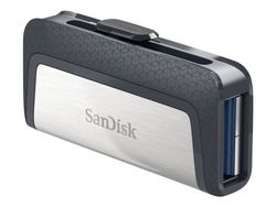 SanDisk Ultra Dual - USB-flashstasjon - 64 GB - USB 3.1 / USB-C - for Intel Next Unit of Computing 12 Pro Kit - NUC12WSKi3
