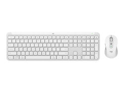 Logitech Signature Slim Combo MK950 - Tastatur- og mussett - trådløs - Bluetooth 5.1 LE - QWERTY - Nordisk - elfenbenshvit
