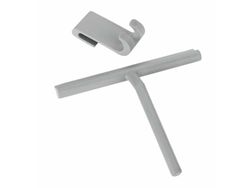 WENKO 22701100, Dusjnal med ett blad, Grå, Silikon, Silikon, 210 mm, 40 mm