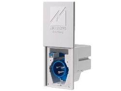 MENNEKES 8001, 3P, Blå, Vit, IP44, 230 V, 50-60 hz, 16 A
