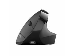 JLab JBUDS ERGONOMIC, Høyre hendt, Vertikalt design, RF trådløs + Bluetooth, 2400 DPI, Svart
