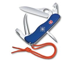 Victorinox Skipper Pro, Fällkniv med låsblad, Kniv med flera verktyg, Clip point, Polyamid, Blå, 12 verktyg