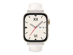 Huawei Watch Fit 3 - Aluminiumslegering - smartklokke med stropp - lær - hvit - håndleddstørrelse: 120-190 mm - display 1.82" - Bluetooth, Wi-Fi - ...