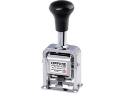 Office Products nummerator 6 sifre automatisk sølv