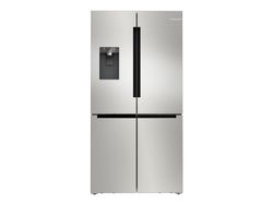Bosch Serie | 6 KFD96APEA - Kjøleskap/fryser - fransk dør underfryser med vannautomat, isdispenser - bredde: 90.5 cm - dybde: 73.1 cm - høyde: 183 ...
