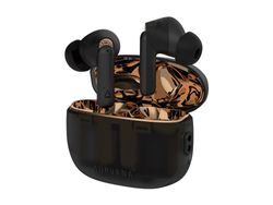 Creative Aurvana Ace 2 - True wireless-hodetelefoner med mikrofon - i øret - Bluetooth - aktiv støydemping - gjennomskinnelig sort, bøkker