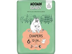 Mumi MOOMIN babylinens 6 JUNIOR (12-24 kg) 34 stk EKO