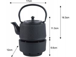 KingHoff KH-1847 Porsjonert vannkoker/zaparzacZ grønn med filter og varmeplate 0,8 L