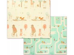 BabyOno Babyono XPE dobbelsidig leketeppe 180 x 200 cm