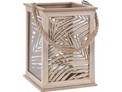 Home Styling Collection lampe/lykt LEAF DESIGN - stearinlykt, 18x26 cm