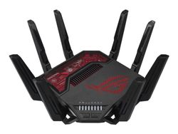 ASUS ROG Rapture GT-BE19000 - Trådløs ruter 6-porters svitsj - 10GbE, 5GbE, 2.5GbE, Wi-Fi 7 - WAN-porter: 2 Multibånd