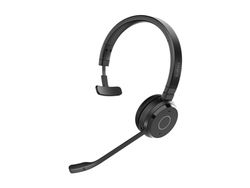 Jabra Evolve 65 TE Mono - Headset - på örat - Bluetooth - trådlös - USB-A via Bluetooth-adapter - ljudisolerande - Certifierad för Microsoft-teams