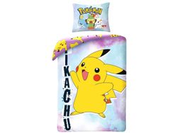 Pokemon Pikachu Sengetøj - 100 procent bomuld Model 2