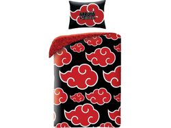 Naruto Red Cloud Sengetøj 140 x 200 cm - 100 procent bomuld