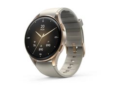 Hama 8900 - Guld aluminiumlegering - smart klocka med armband - beige - display 1.32" - Bluetooth - 39.7 g