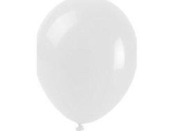 Pastellballonger hvit 25 cm (100 stk.)