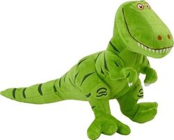 LeanToys plysj-dinosaur 70 cm x 40 cm koseleke/grønn LEAN Toys