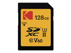 Kodak ULTRA PRO - Flashminnekort - 128 GB - Video Class V60 / UHS-II U3 / Class10 - SDXC UHS-II