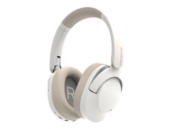 Creative Zen Hybrid 2 - Hodetelefoner med mikrofon - full størrelse - Bluetooth - trådløs, kablet - aktiv støydemping - 3,5 mm jakk - kremfarget