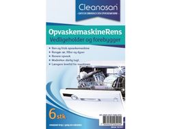 Maskinavkalkingsmiddel, Cleanosan, for oppvaskmaskiner, med farge og parfyme, med 6 tabletter