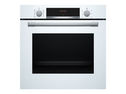 Bosch Serie | 4 HBA534BW3 - Ovn - innebygd - fordypning - bredde: 56 cm - dybde: 55 cm - høyde: 58.5 cm - med selvrens - Klasse A+ - hvit