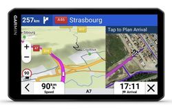 Garmin dezl LGV720, 17,6 cm (6,95"), 1024 x 600 piksler, TFT, 88,9 x 152,4 mm (3,5 x 6"), horisontalt, 89 x 152 mm