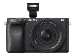 Sony a6400 ILCE-6400 - Digitalkamera - speilløst - 24.2 MP - APS-C - 4K / 30 fps 16-50 mm Power Zoom-linse - Wi-Fi, NFC, Bluetooth - svart