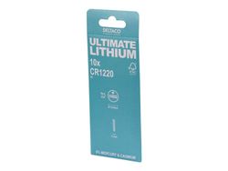 DELTACO Ultimate - Batteri 10 x CR1220 - Li - 40 mAh