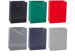 Lean gavepose elegant preget firkanter 23 x 18 x 10,5 cm