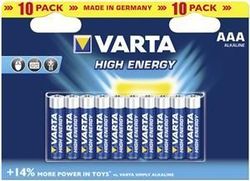 Varta Longlife Power - Batteri 10 x AAA - Alkalisk