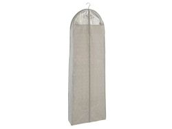 WENKO 64523100, Myk klesoppbevaringsbag, Taupe / brun, Polyetylentereftalat (PET), Polypropylen (PP), Glidelås, 60 cm, 180 cm