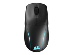 CORSAIR M75 WIRELESS - Mus - lett, RGB - høyre- og venstrehåndet - optisk - 5 knapper - trådløs - 2.4 GHz, Bluetooth - USB Slipstream trådløs motta...
