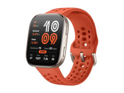 Amazfit Bip 6 - Smart klocka med rem - flytande silikon - handledsstorlek: 130-195 mm - display 1.97" - Bluetooth - 27.9 g - röd