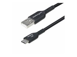 StarTech 1ft (30cm) USB-A to USB-C Charging Cable, Charger Cord - USB-kabel - USB (hann) til USB-C (hann) - USB 2.0 - 3 A - 30 cm - halogenfri, pas...