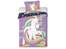 Baby Unicorn Pony Junior sengetøy 100x135 cm - 100 % bomull