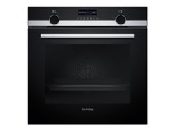Siemens iQ500 HB579GBR3 - Ovn - innebygd - fordypning - bredde: 56 cm - dybde: 55 cm - høyde: 58.5 cm - med selvrens - Klasse A+ - rustfritt stål