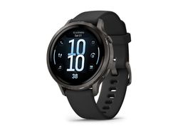 Garmin Venu 4 - 41 mm - skifer - smartklokke med bånd - silikon - svart - håndleddstørrelse: 110-175 mm - display 1.2" - 8 GB - Bluetooth, ANT+, Wi...