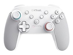 Trust GXT 1246w Muta - Spelkontroll - 15 knappar - trådlös - Bluetooth - vit - för Nintendo Switch, Nintendo Switch Lite, Nintendo Switch OLED