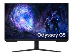 Samsung Odyssey G5 S32FG510EU - G5F1 Series - LED-skjerm - gaming - 32" - 2560 x 1440 QHD @ 180 Hz - VA - 300 cd/m² - 3000:1 - HDR10 - 1 ms - 2xHDM...