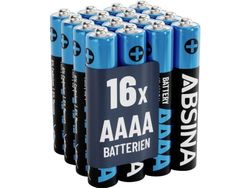 Absina Mini (AAAA) batteri R61 (AAAA) Alkalisk mangan 1,5 V 500 16 st