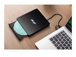 Acer GP.ODD11.001, Musta, Paikka, Kannettava tietokone, DVD±RW, USB 3.2 Gen 1 (3.1 Gen 1), CD, CD-R, CD-ROM, CD-RW, DVD+R, DVD+RW, DVD-R, DVD-ROM