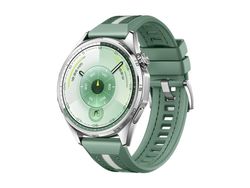 Huawei Watch GT 6 - 46 mm - rustfritt stål - smartklokke med stropp - composite woven - grønn - håndleddstørrelse: 140-210 mm - display 1.47" - Blu...