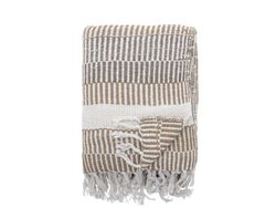 Bloomingville CREATIVE COLLECTION Isnel pledd, natur, resirkulert bomull