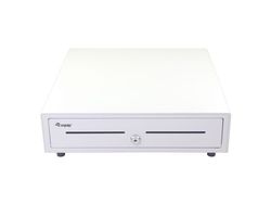 Equip 351011, Manuell og automatisk pengeskuff, Metall, Hvit, Plast, DC, 12 V